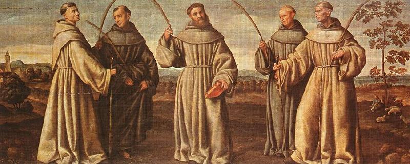 LICINIO, Bernardino Franciscan Martyrs sf Sweden oil painting art
